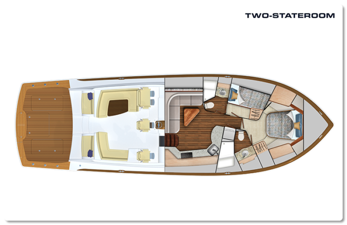 Viking 54 two stateroom layout