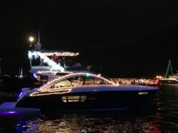 decorated yacht