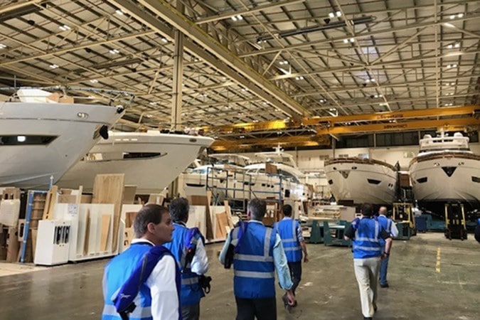 Galati Yacht Sales at yacht factory