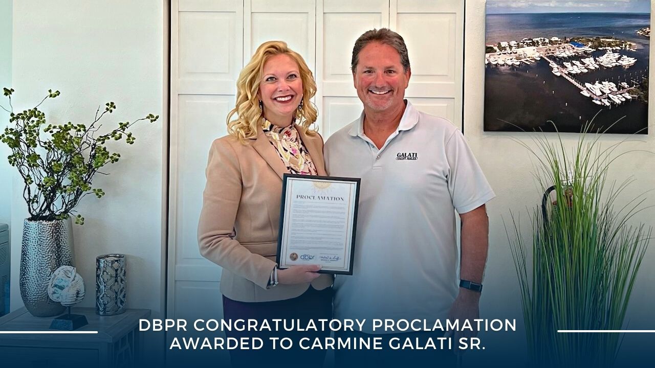 DBPR Congratulatory Proclamation Awarded to Carmine Galati Sr.