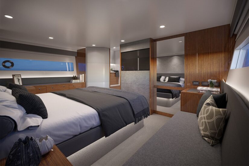 Maritimo Yachts S600 stateroom 