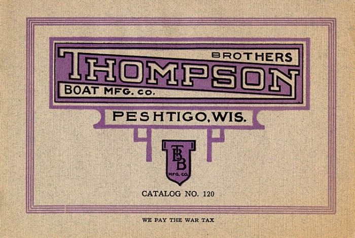 Thompson Bros Boat Manufacturer Company 