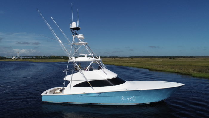 Sea Trial Viking Yachts 58 Convertible at FLIBS