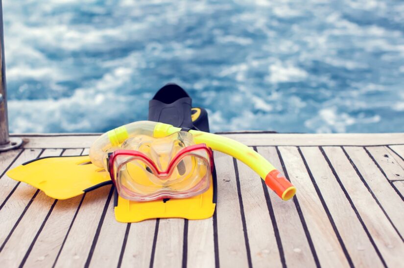 snorkeling gear