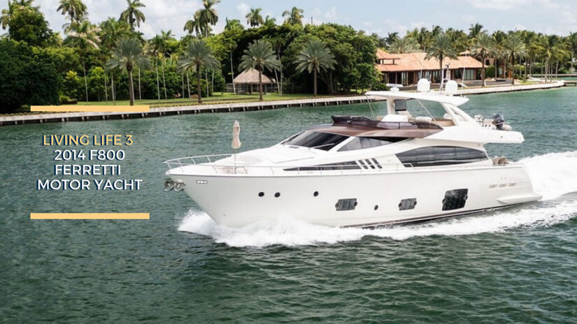 LIVING LIFE 3 — 2014 F800 Ferretti On the Market  