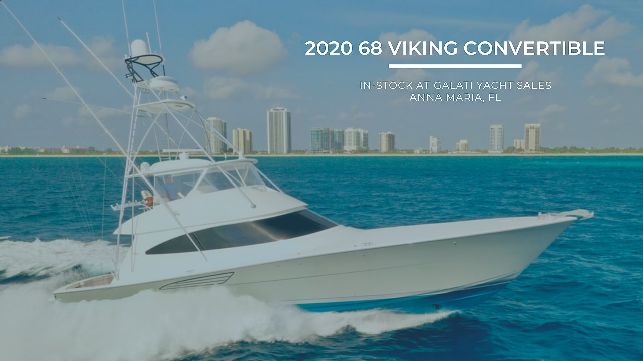 2020 Viking Yacht 68 Convertible: Galati Stock