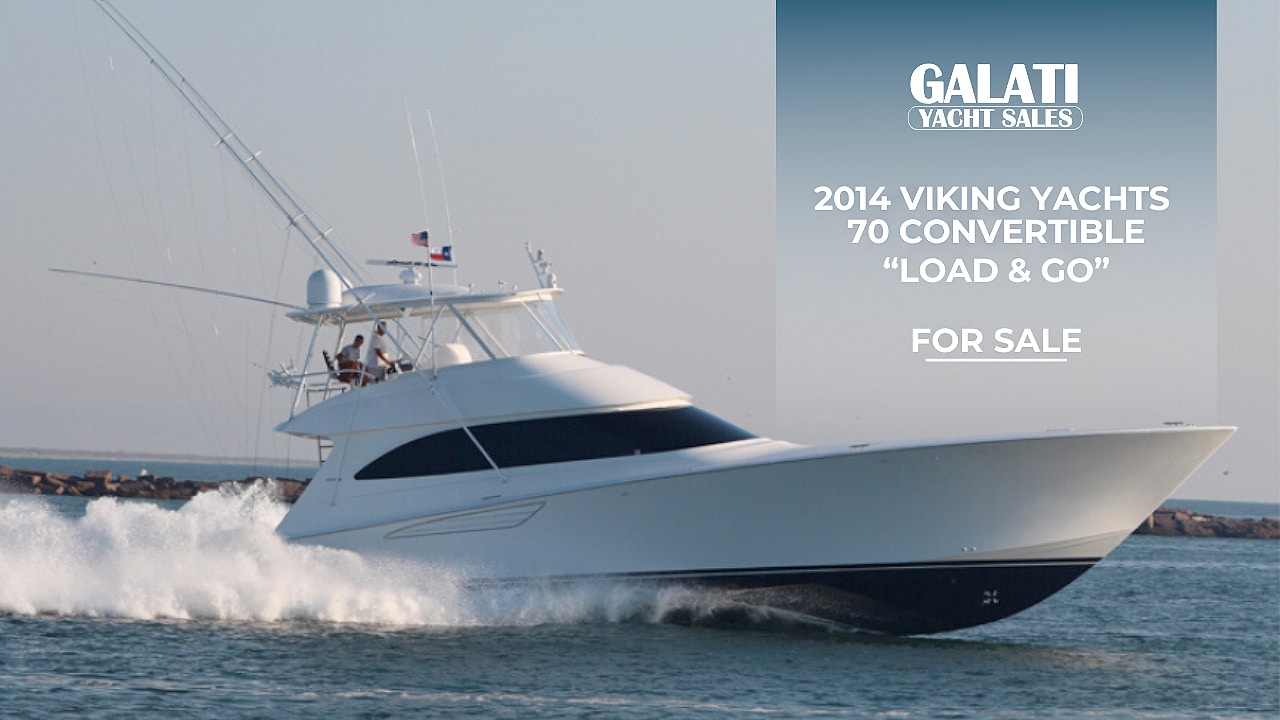 2014 Viking Yachts 70 Convertible "Load & Go" | For Sale