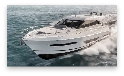 New Maritimo yachts running at high speed on the water