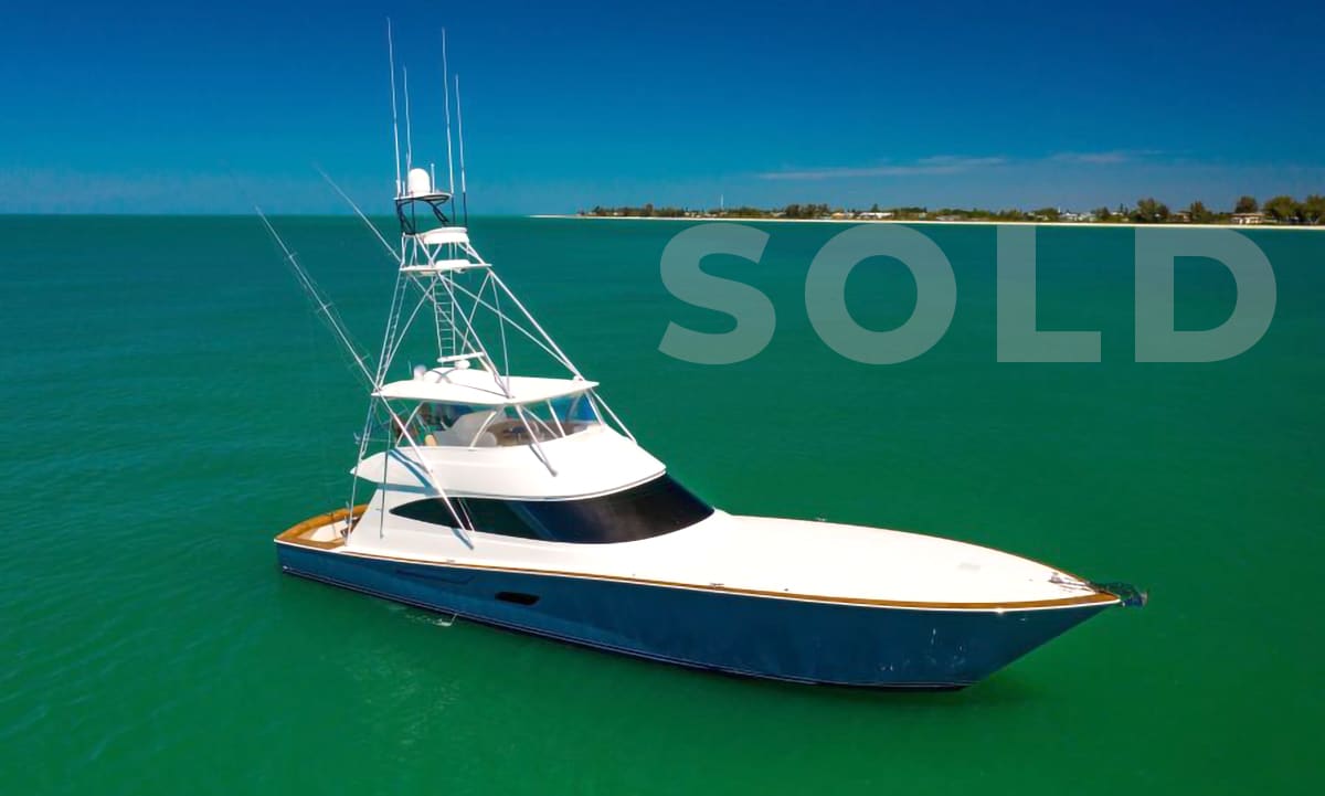 sold 80 Viking Yacht Convertible