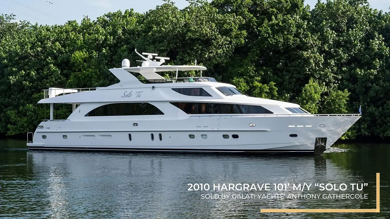 2010 Hargrave 101’ M/Y “Solo Tu” Sold by Galati Yachts