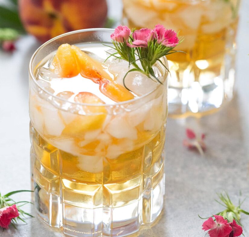 whiskey peach smash 