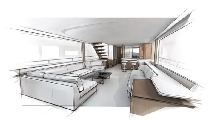 Princess Yachts X80 design layout